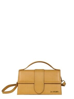 Jacquemus Mustard Tan Leather Mini Top-Handle Bag
